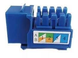 [CON-JACK-CAT6-A] Conector Jack CAT6  AZUL